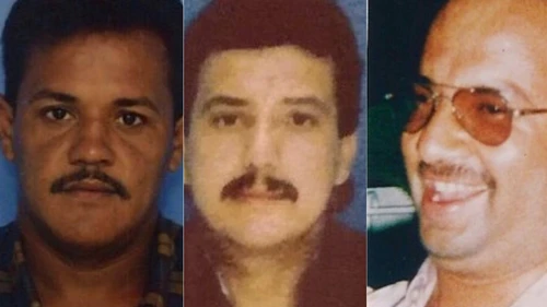 Víctor Orcasita (izquierda), Valmore Locarno (Centro), y Gustavo Soler (Derecha) fueron tres sindicalistas de la empresa Drummond asesinados por paramilitares en 2001.